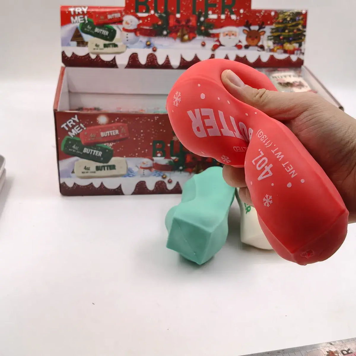 Christmas Crunchy Butter Bar ASMR Squishy Stress Toy: Random