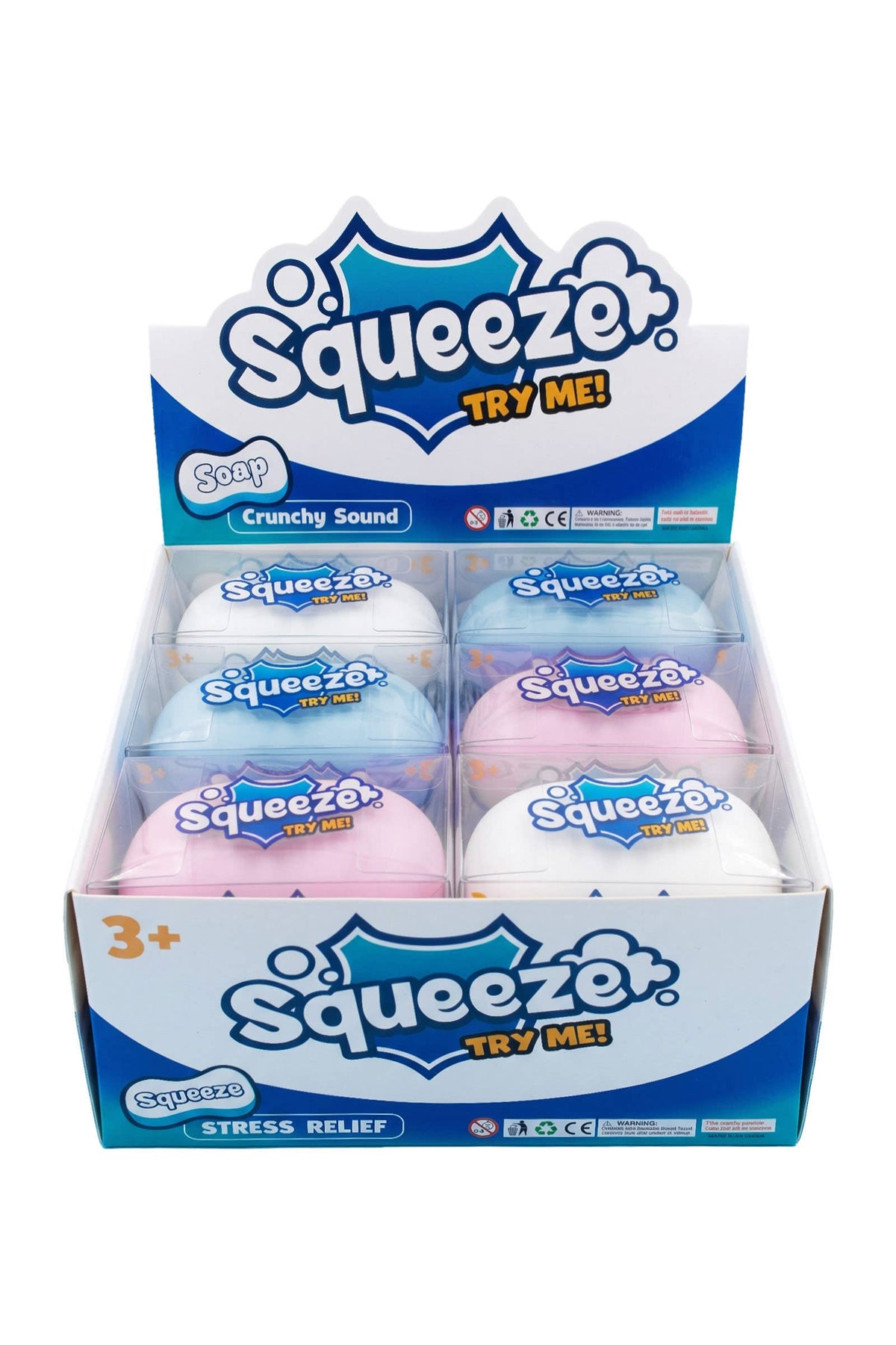 Soap Zero Rebound TPR Crunchy Bead Slime Filled Squishy Toy: ASSORTED / ONE SIZE
