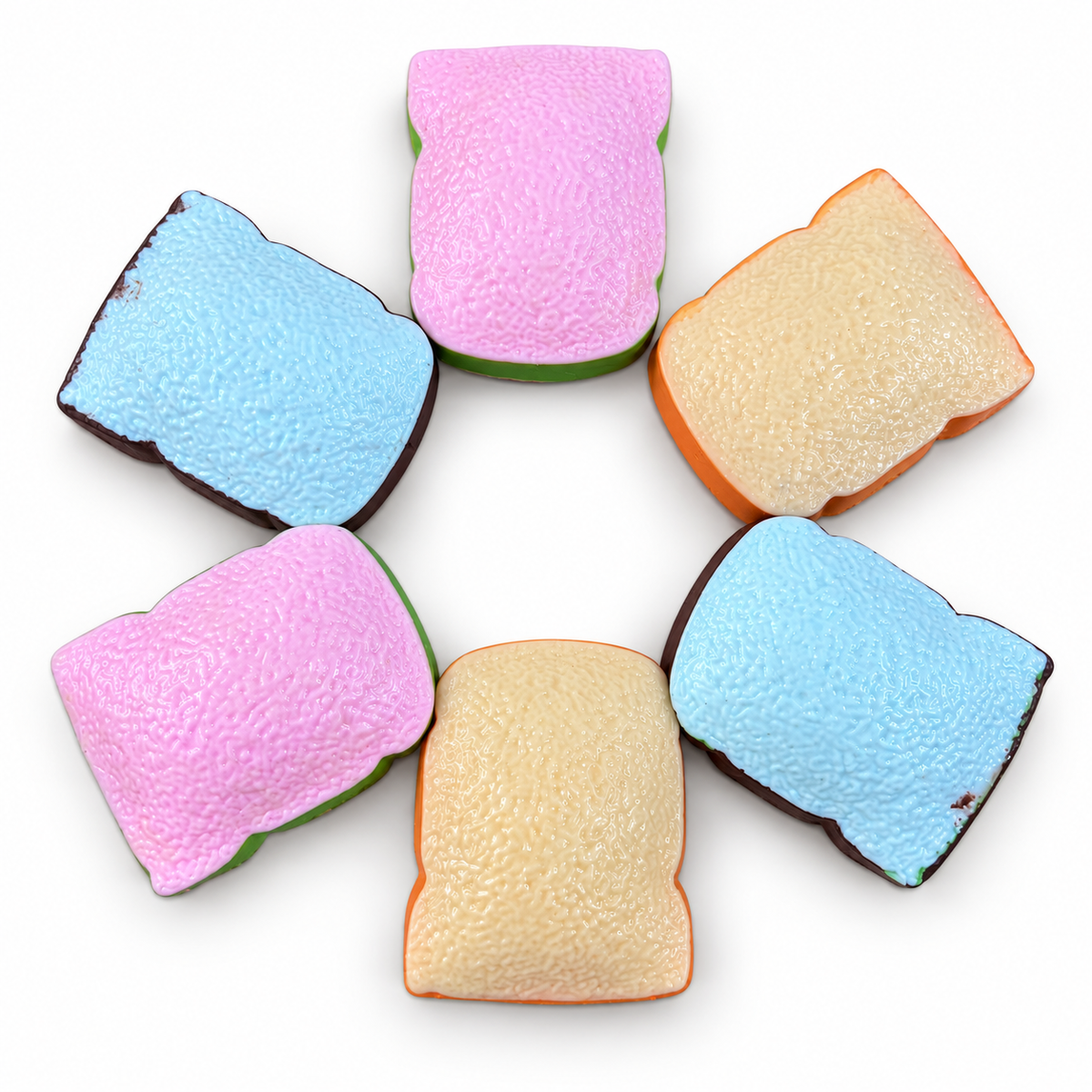 Crunchy Toast Block Squishy Stress Relief Toy: Toast