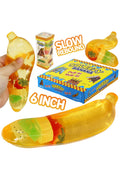 6 Inch Clear Thick Maltose Banana Fruit Slow Rebound Squishy: BANANA / ONE SIZE