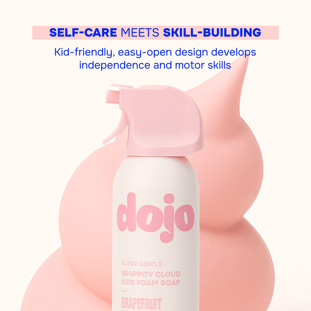 Dojo Kids Squishy Foam Soap, Gentle Ingredients, Bath Toy: Grapefruit Amberwood
