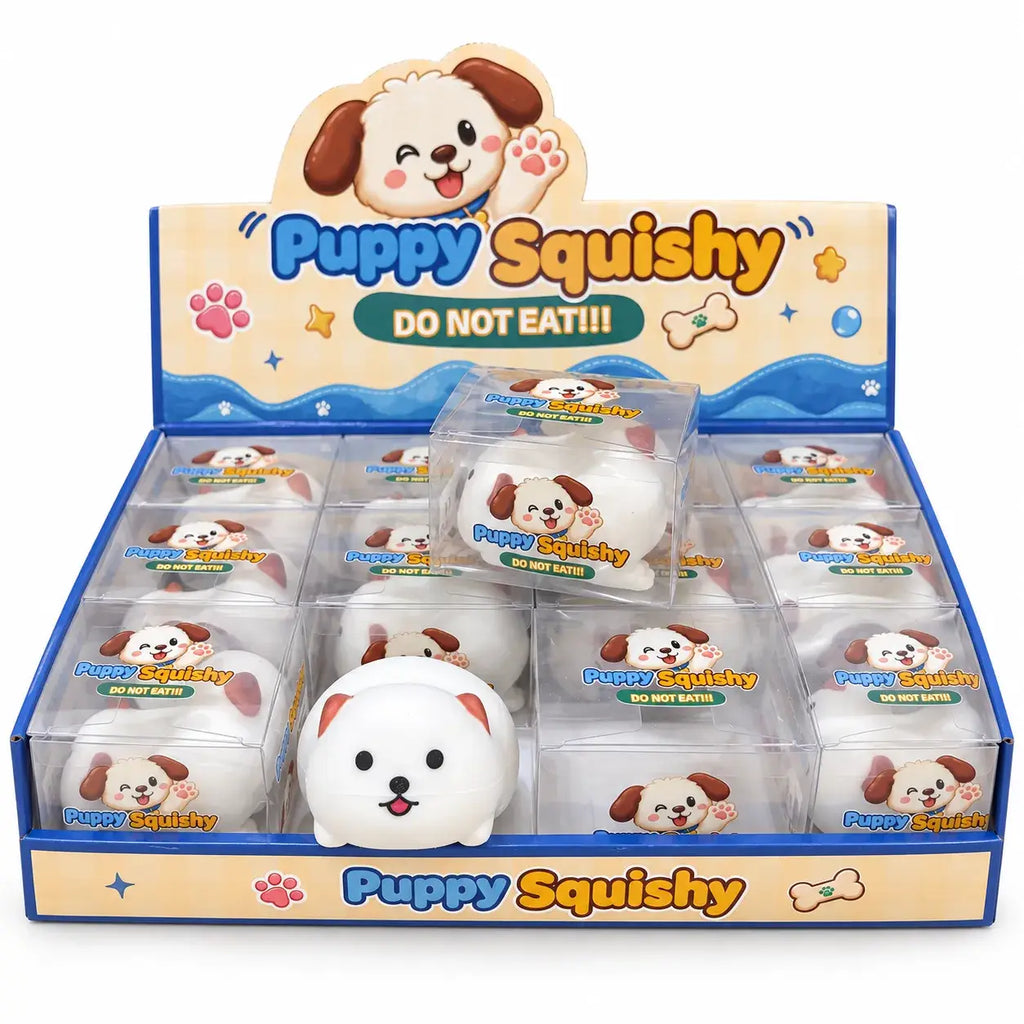 Cute Crunchy Pug Dog Block Squishy Toy: Pug Dog