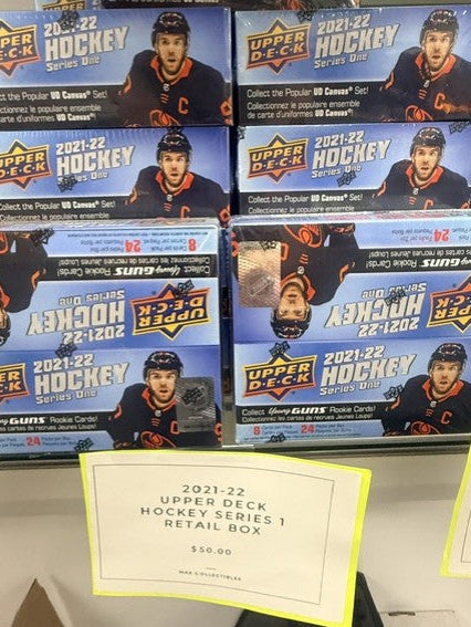 2021-22 UPPER DECK HOCKEY SERIES 1 RETAIL BOX