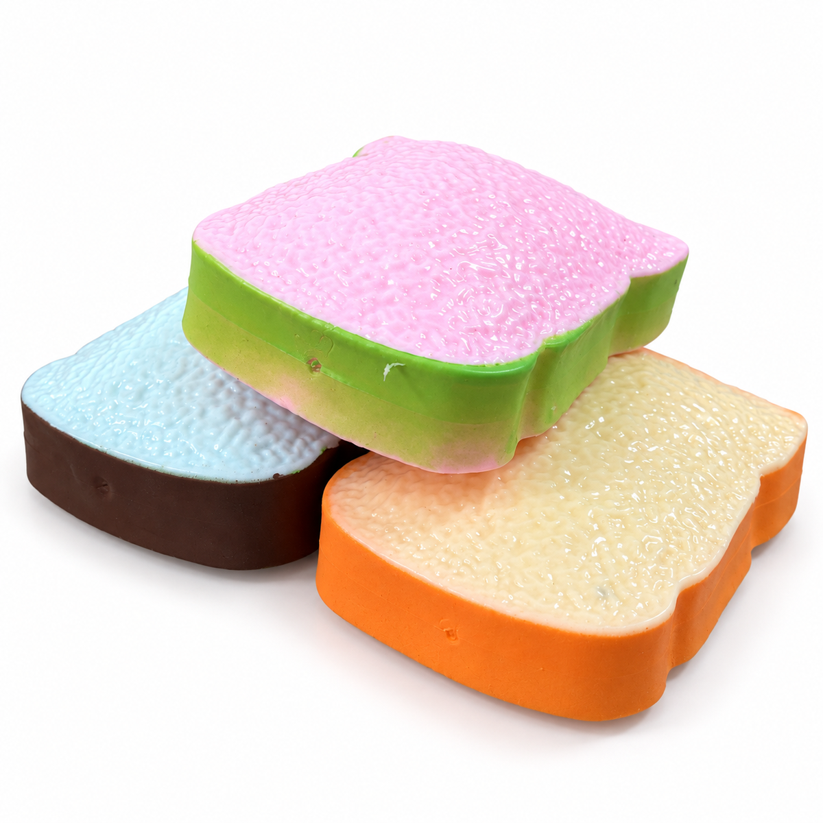 Crunchy Toast Block Squishy Stress Relief Toy: Toast