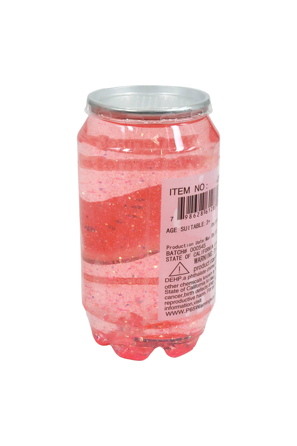Sparkling Pink Fruit Variety Soda Can Glitter Slime: ASSORTED / ONE SIZE