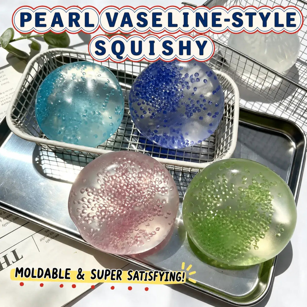 Pearl Vaseline Squishy Stress Relief Ball: Green