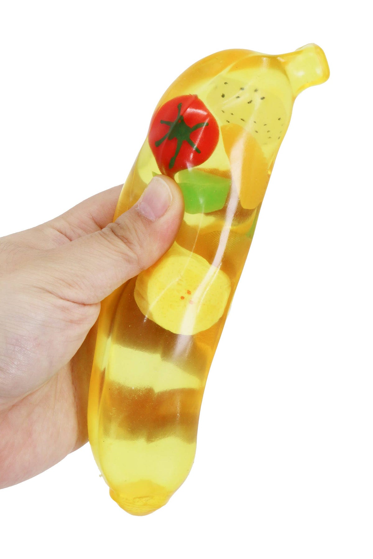 6.5 Inch Coconut Oil Jelly Banana Fruit Zero Rebound Squishy: BANANA / ONE SIZE