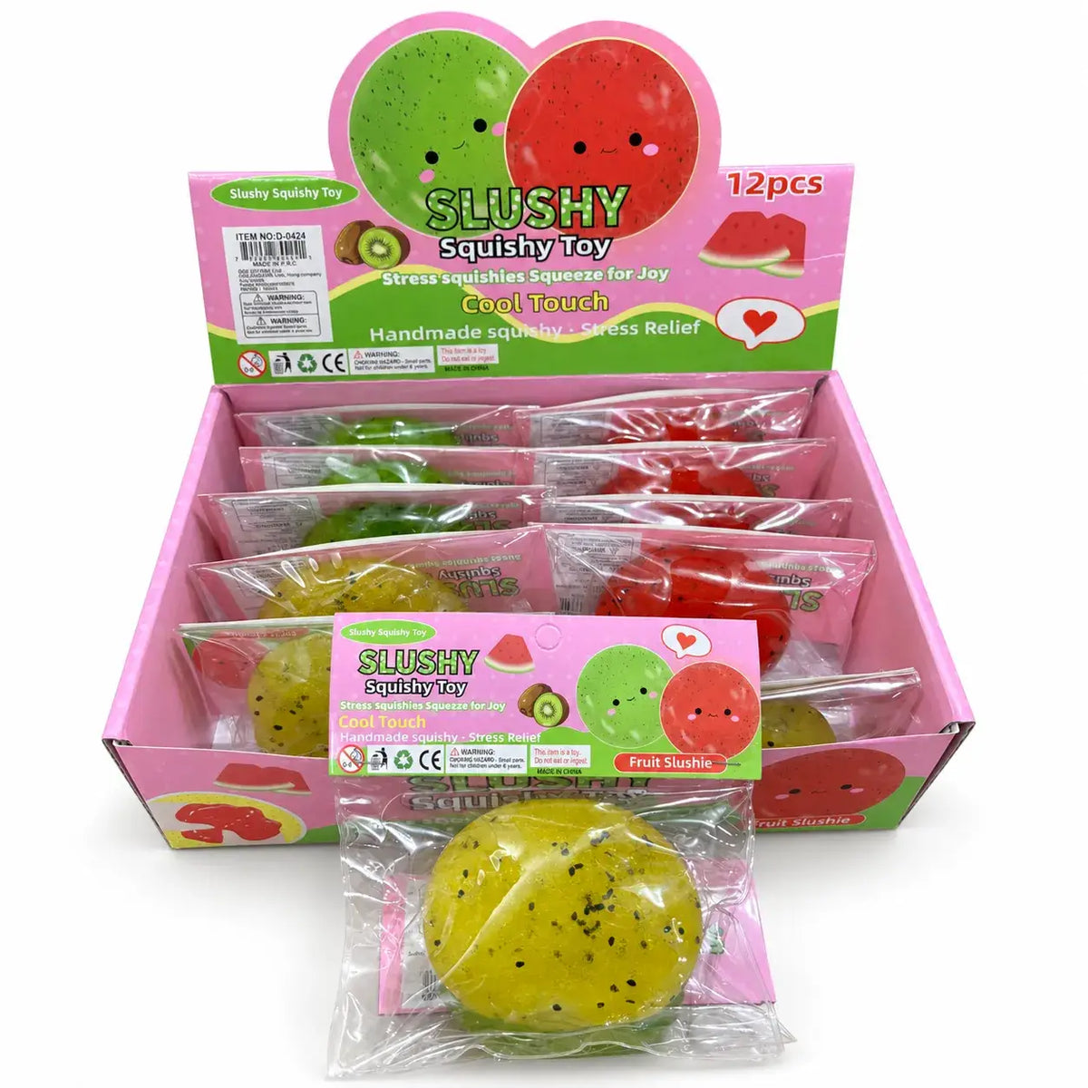 Crunchy Fruit Smoothie Squishy Stress Ball: Random