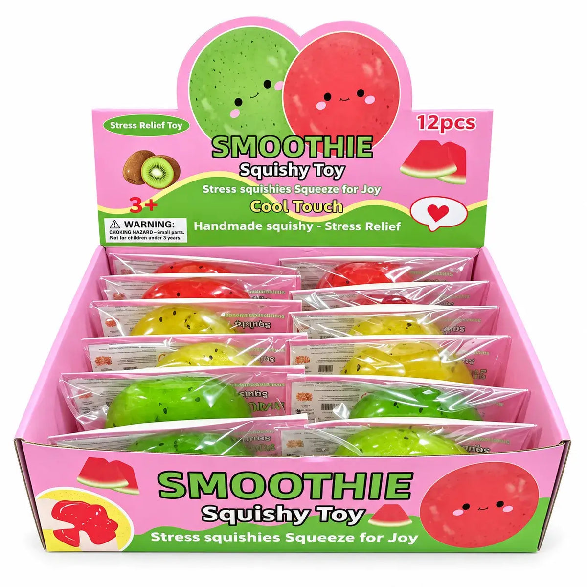 Crunchy Fruit Smoothie Squishy Stress Ball: Random