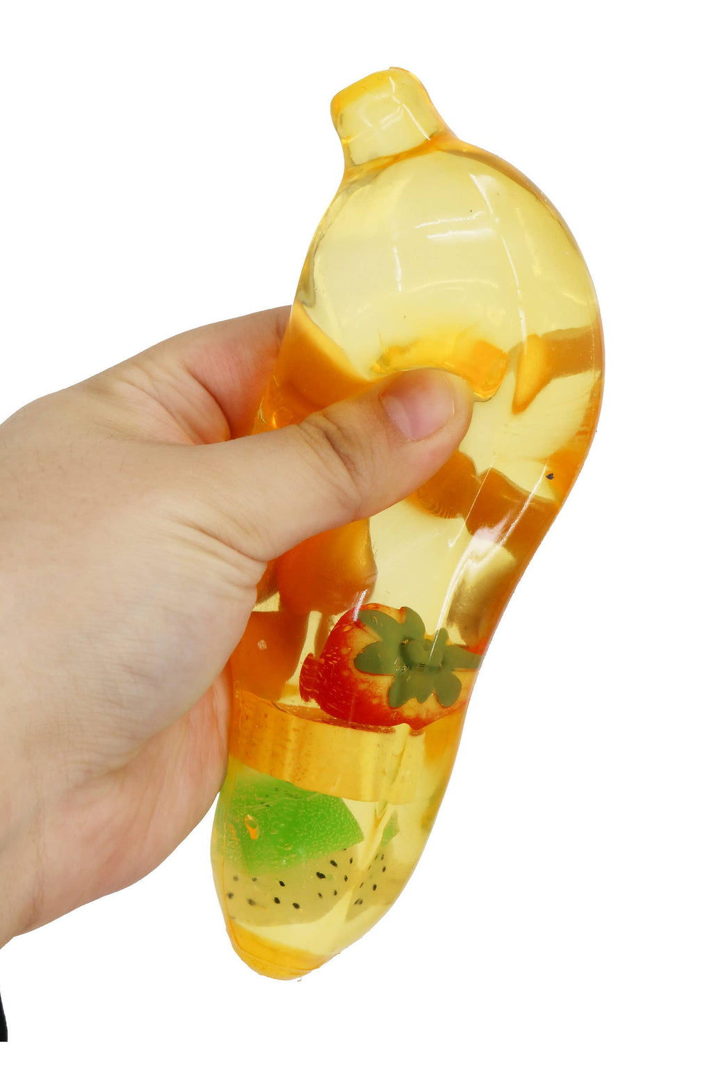 6 Inch Clear Thick Maltose Banana Fruit Slow Rebound Squishy: BANANA / ONE SIZE