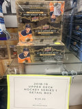 2018-19 UPPER DECK HOCKEY SERIES 1 RETAIL BOX