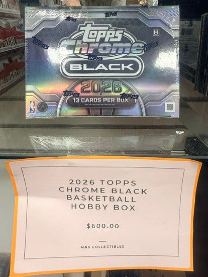 2026 TOPPS CHROME BLACK BASKETBALL HOBBY BOX