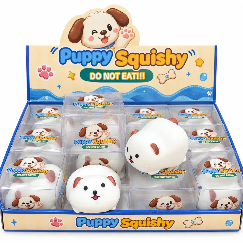 Cute Crunchy Pug Dog Block Squishy Toy: Pug Dog