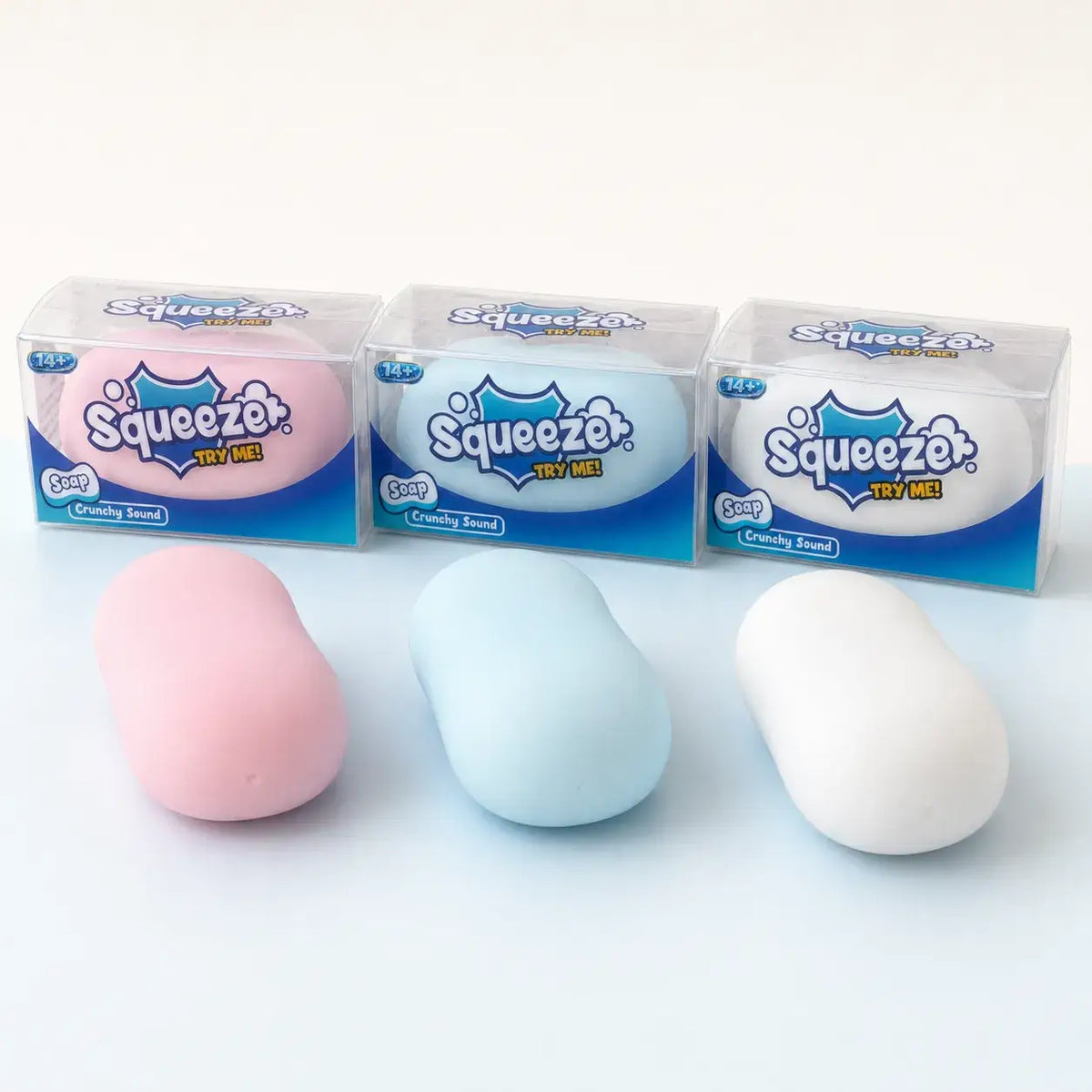 Crunchy Block Soap Squishy Stress Toy: Blue