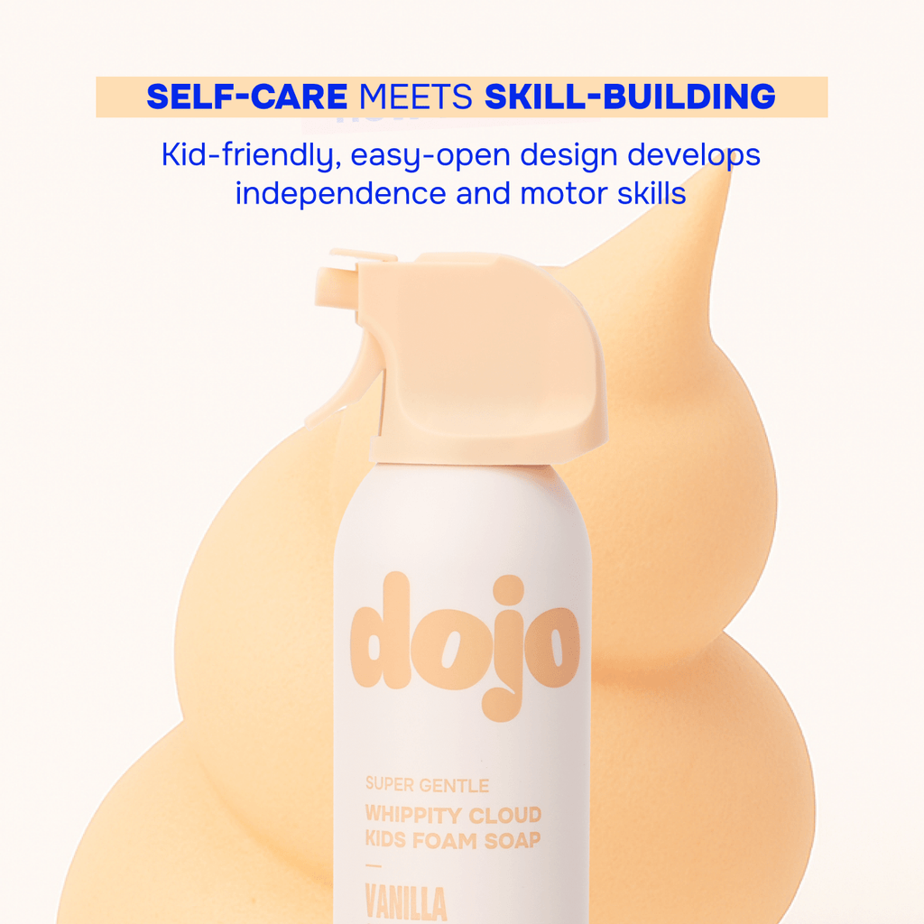 Dojo Kids Squishy Foam Soap, Gentle Ingredients, Bath Toy: Spring Cotton