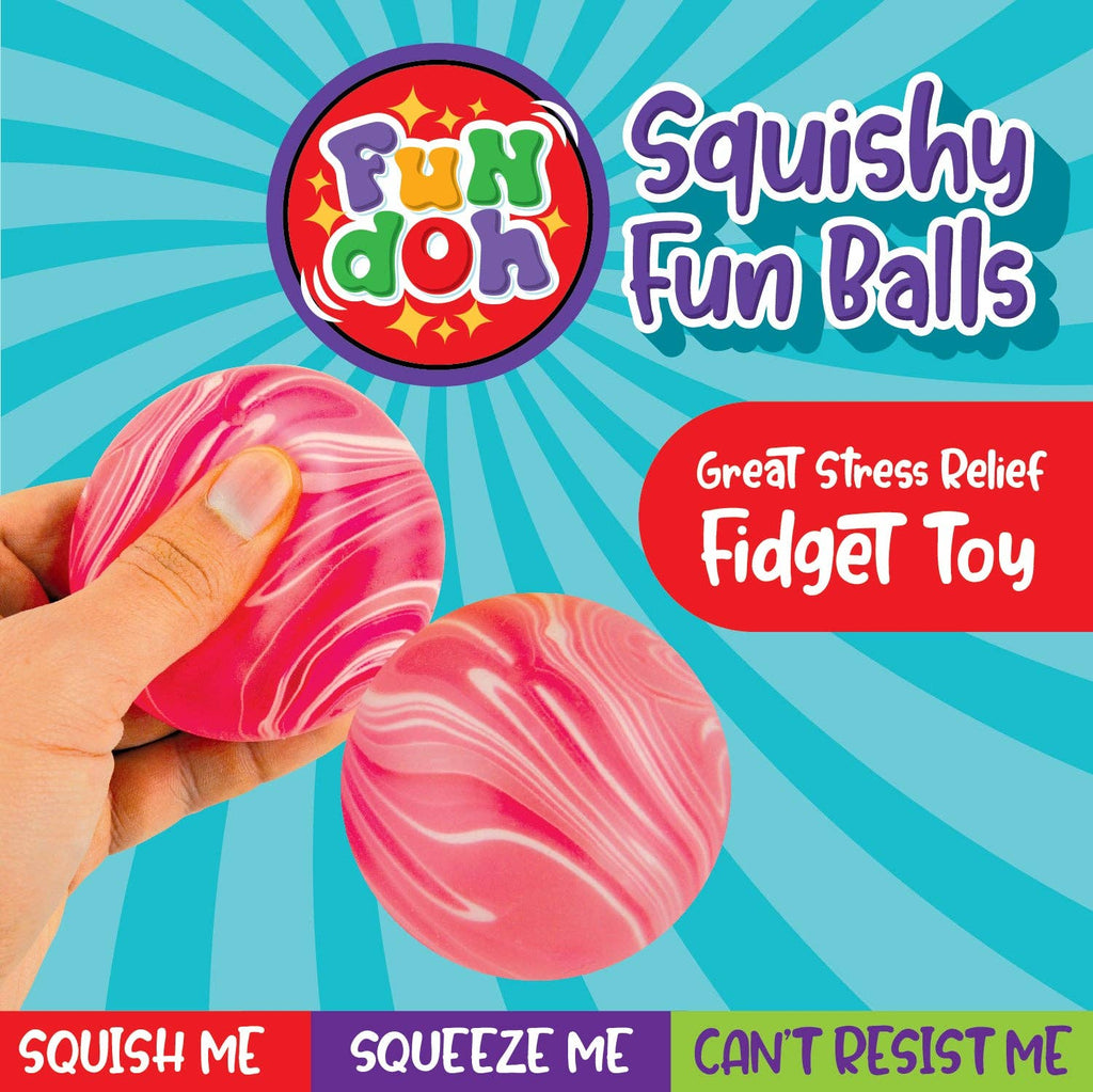Fun Doh Squishy Fun Fidget Ball Boxed Assortment- 12/Display: Wholesale Price