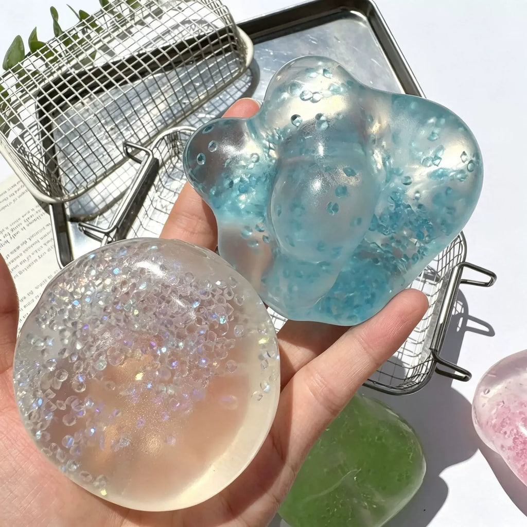 Pearl Vaseline Squishy Stress Relief Ball: Green