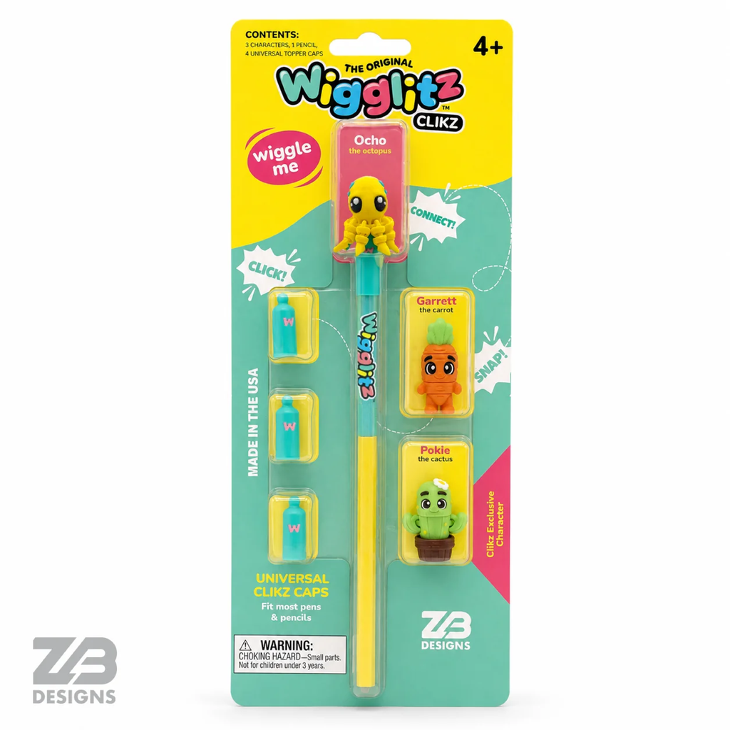 Clikz Heros Pencil Toppers w/ Pencil