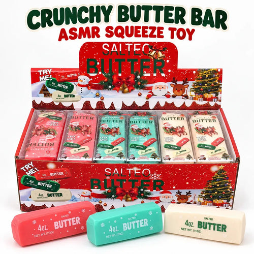Christmas Crunchy Butter Bar ASMR Squishy Stress Toy: Random
