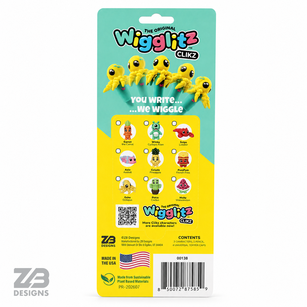 Clikz Heros Pencil Toppers w/ Pencil