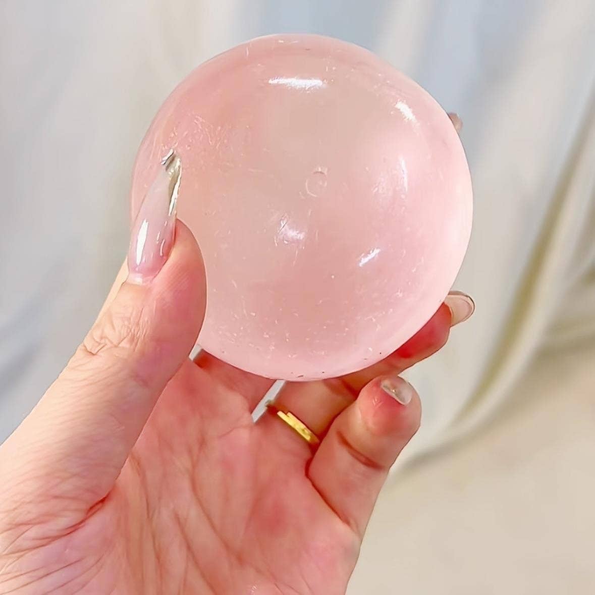 Coconut-shaped squishy stress relief toy with a soft gel fil: Blue / OS