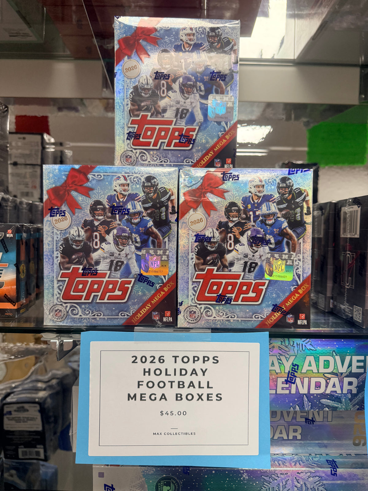 2026 TOPPS HOLIDAY FOOTBALL MEGA BOXES