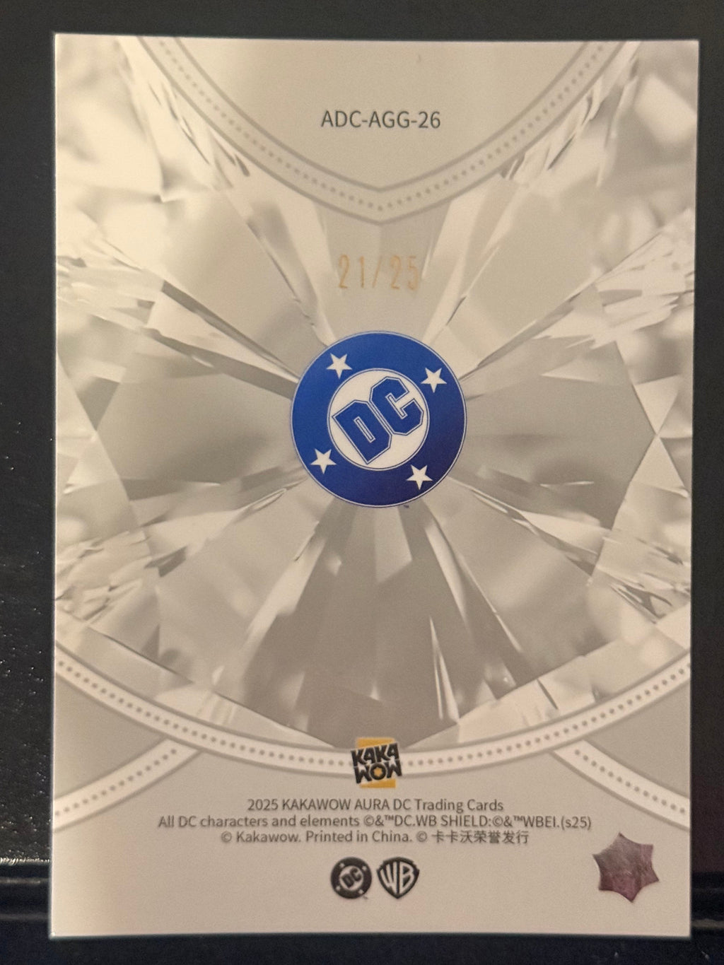 2025 KAKAWOW DC AURA GREEN GEMS #ADC-AGG-26 RORSCHACH #/25