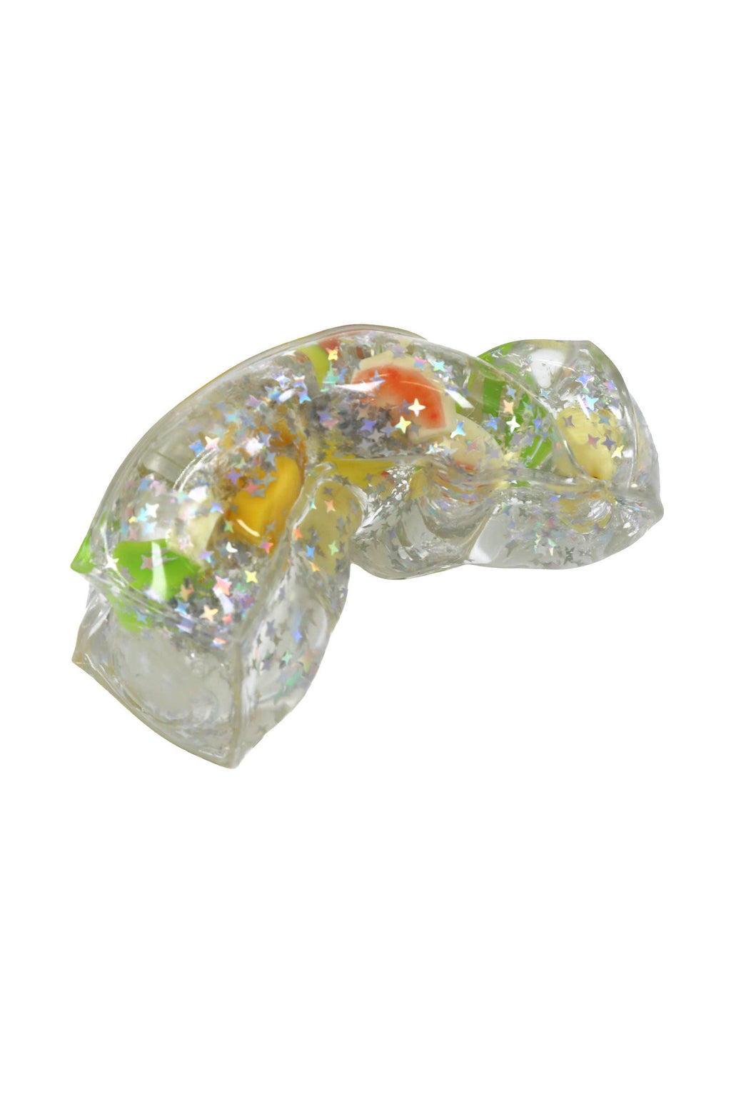 Glittery Fruit Butter Coconut Oil Jelly Zero Rebound Squishy: ASSORTED / ONE SIZE