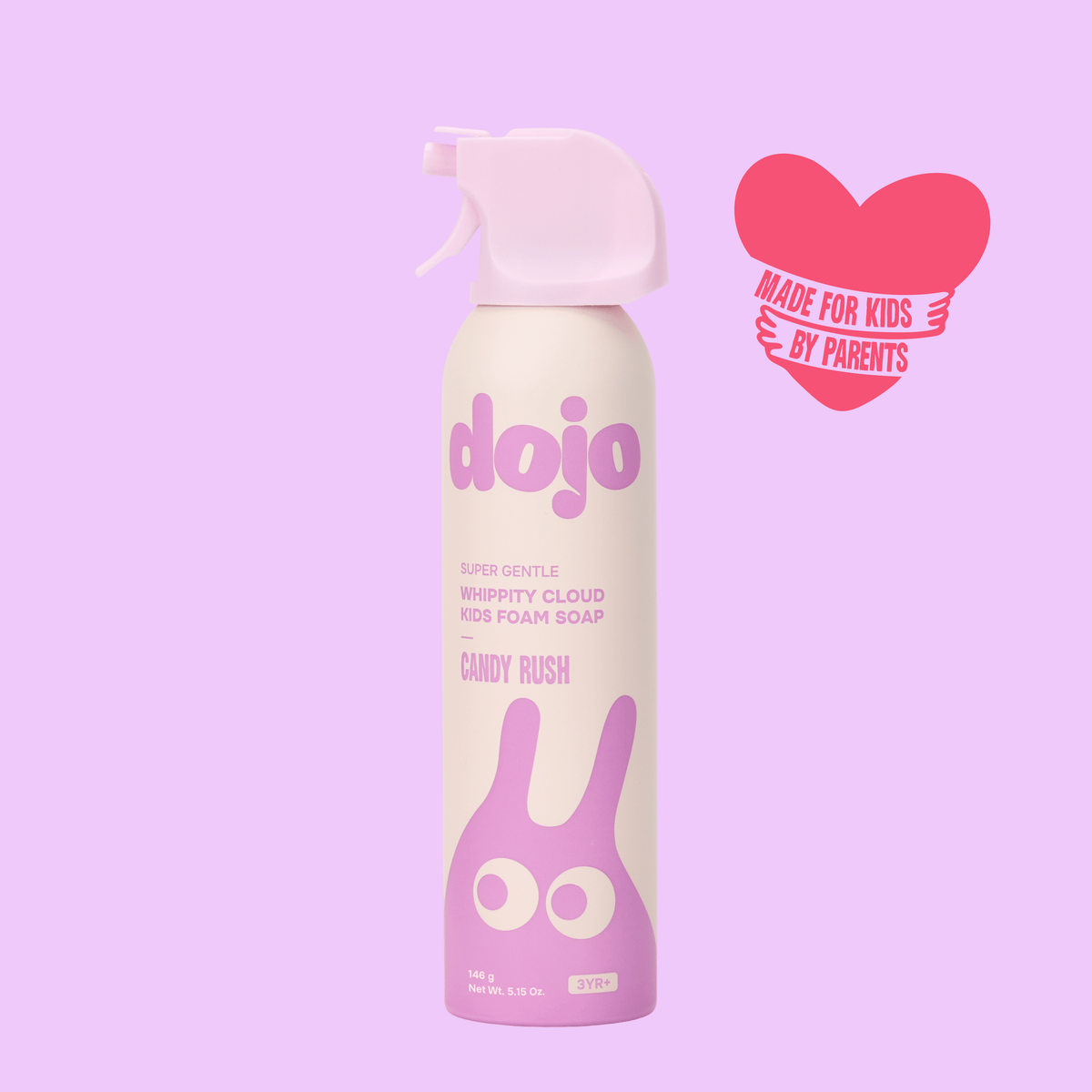 Dojo Kids Squishy Foam Soap, Gentle Ingredients, Bath Toy: Grapefruit Amberwood