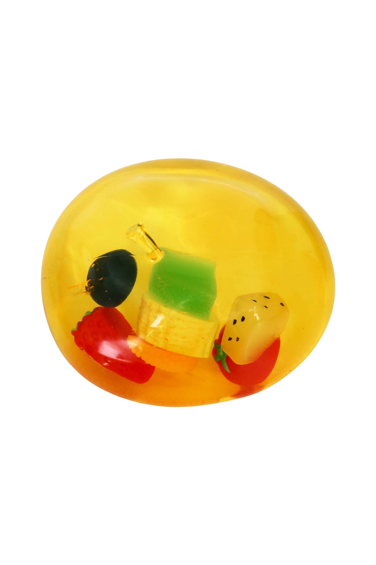 3 Inch Coconut Oil Jelly Apple Fruit Zero Rebound Squishy: APPLE / ONE SIZE