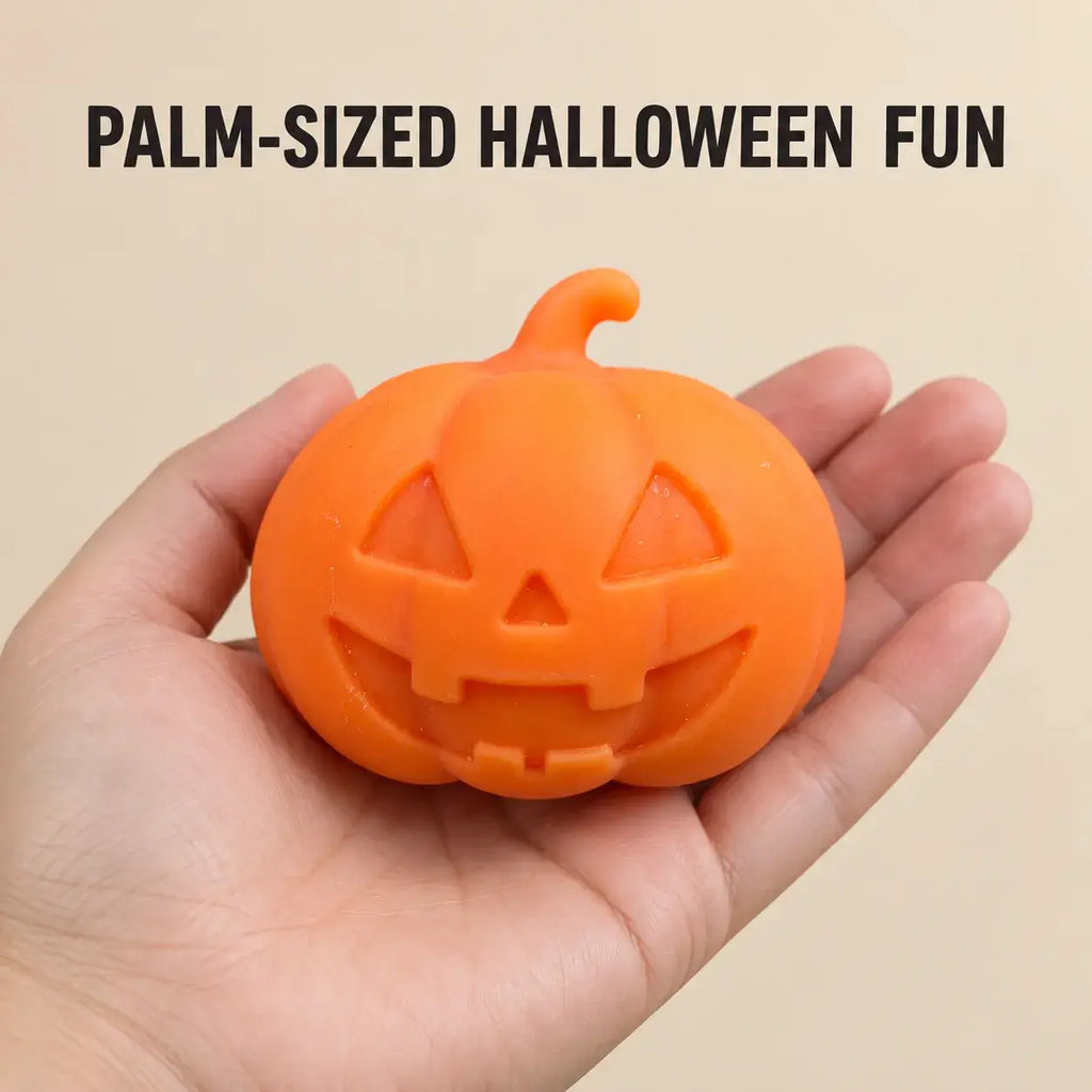 Halloween Crunchy Pumpkin Block Squishy Toy: Pumpkin