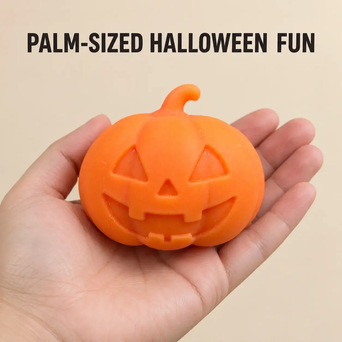 Halloween Crunchy Pumpkin Block Squishy Toy: Pumpkin