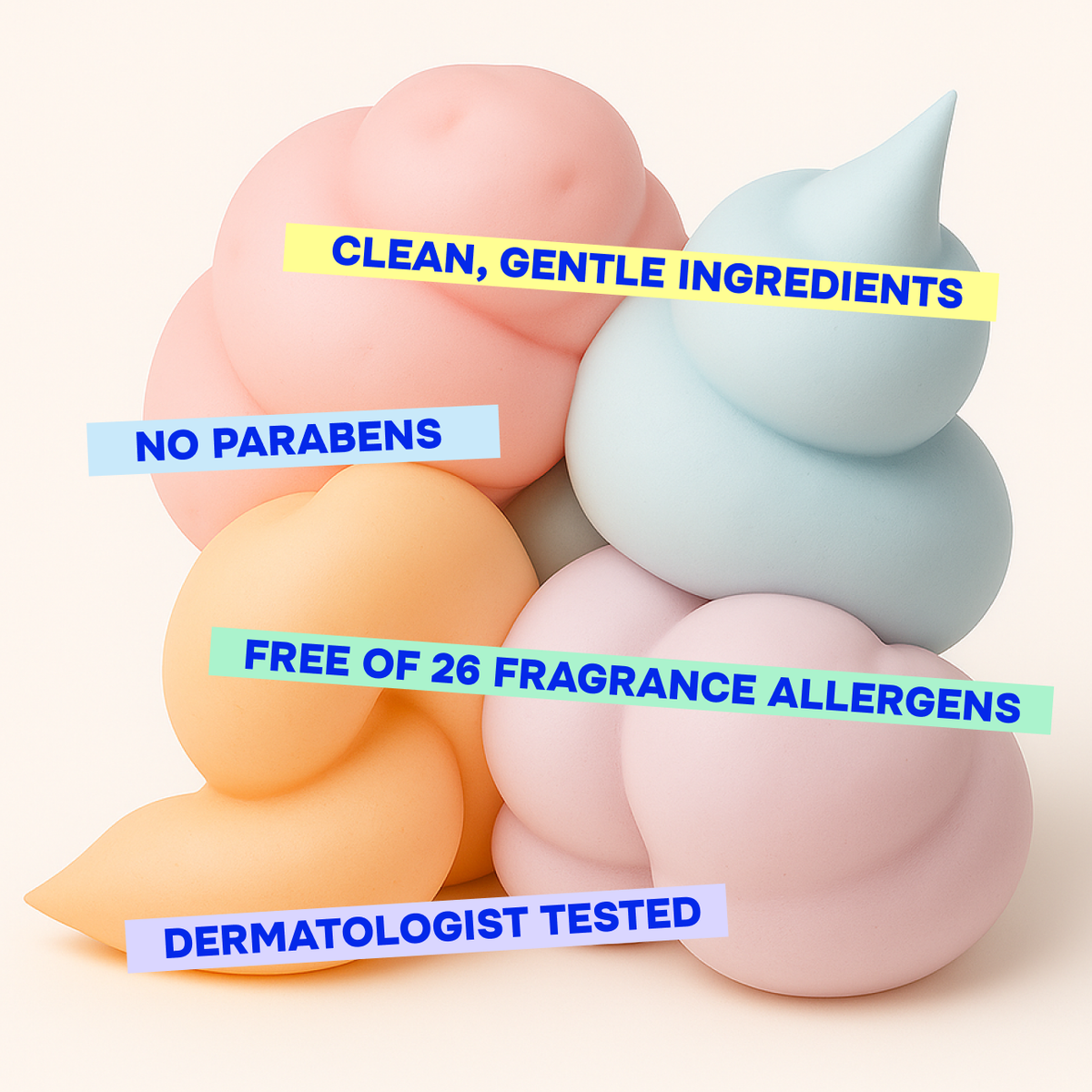 Dojo Kids Squishy Foam Soap, Gentle Ingredients, Bath Toy: Vanilla Sandalwood