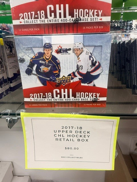 2017-18 UPPER DECK CHL HOCKEY RETAIL BOX