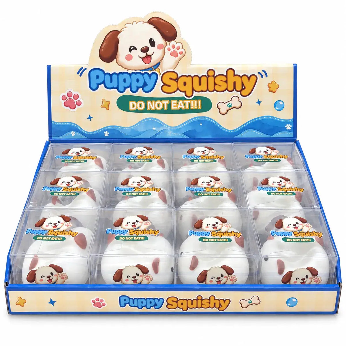 Cute Crunchy Pug Dog Block Squishy Toy: Pug Dog