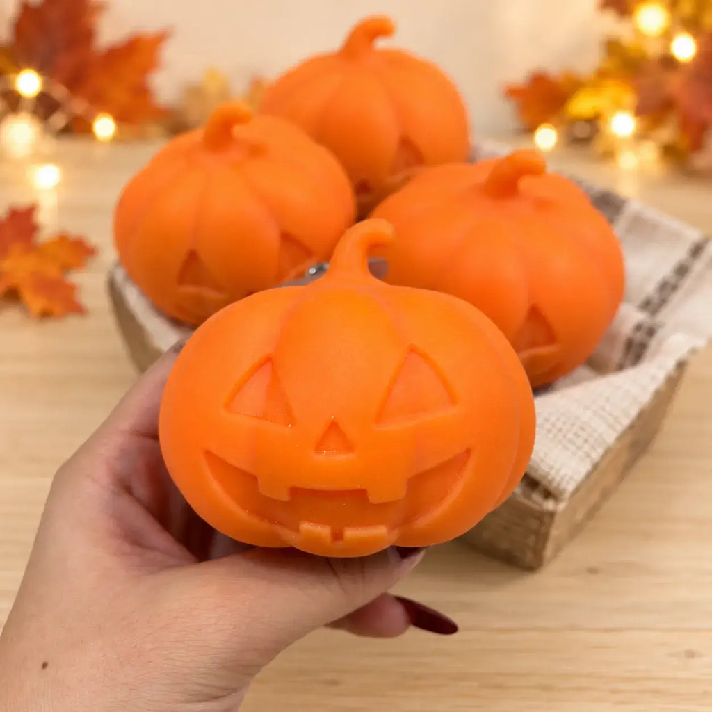 Halloween Crunchy Pumpkin Block Squishy Toy: Pumpkin
