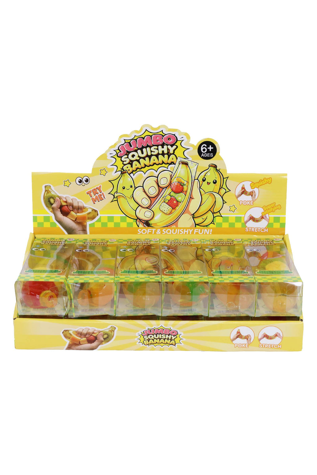 6.5 Inch Coconut Oil Jelly Banana Fruit Zero Rebound Squishy: BANANA / ONE SIZE