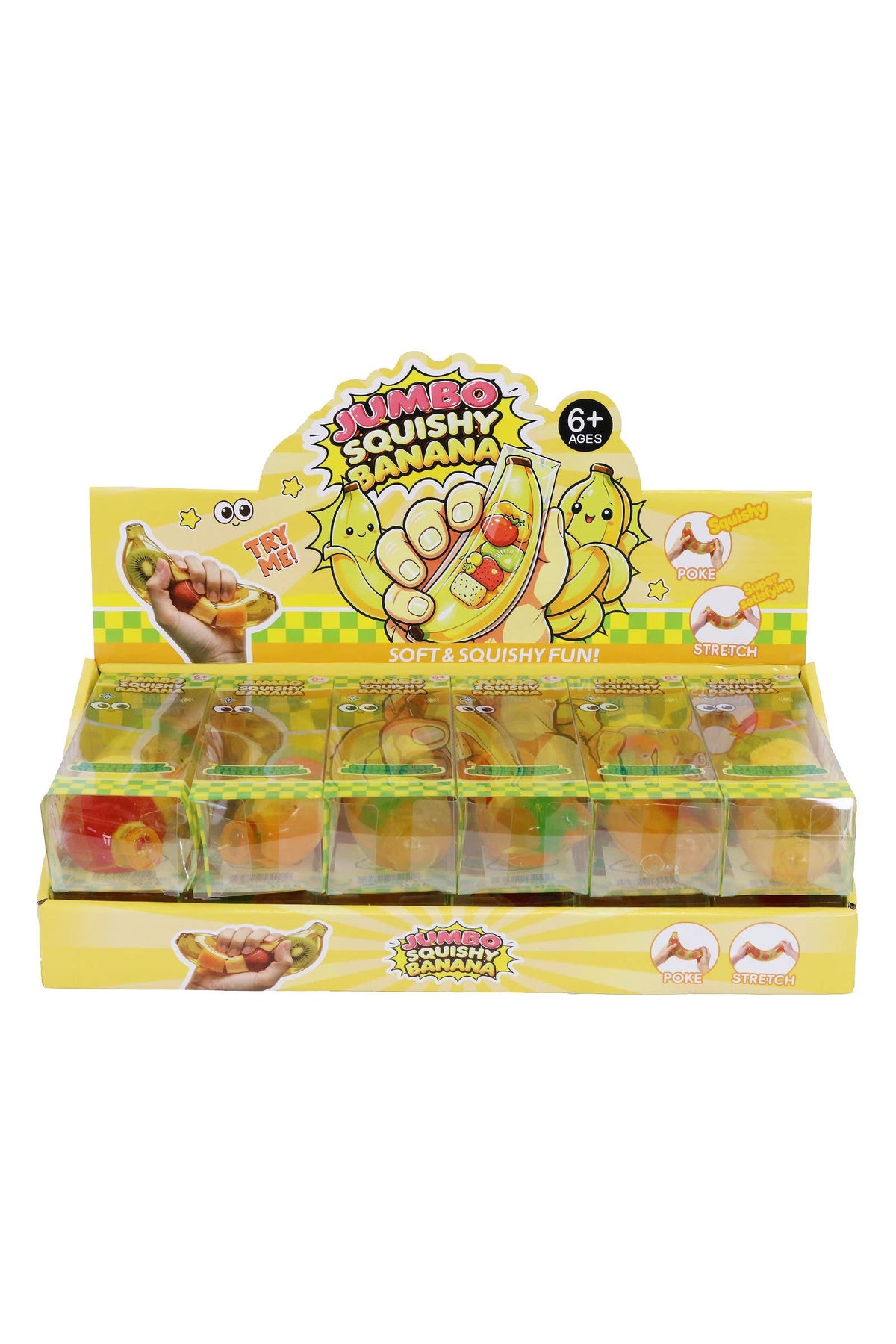 6.5 Inch Coconut Oil Jelly Banana Fruit Zero Rebound Squishy: BANANA / ONE SIZE
