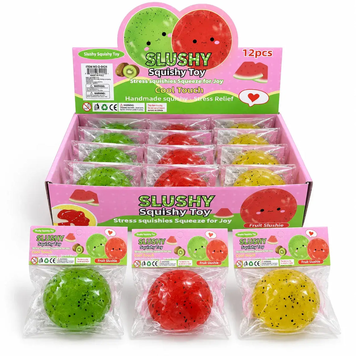 Crunchy Fruit Smoothie Squishy Stress Ball: Random
