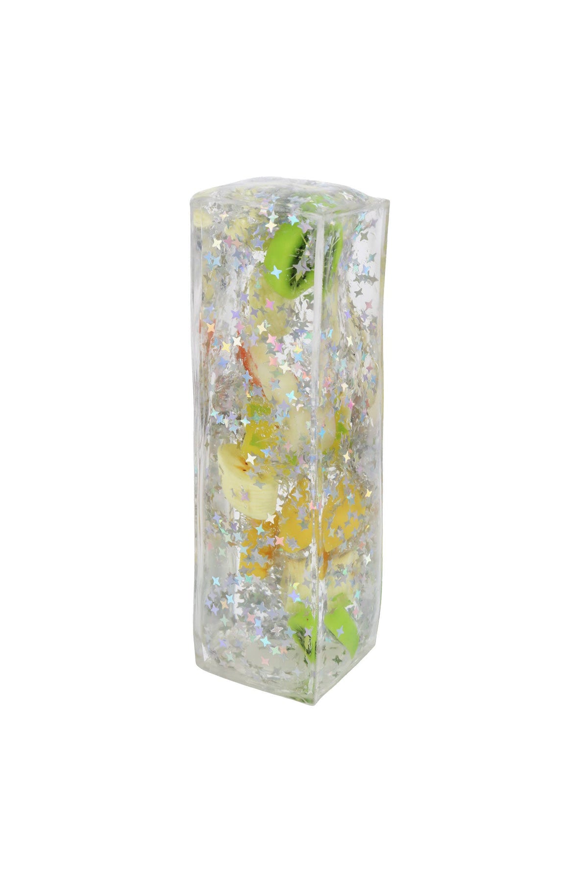 Glittery Fruit Butter Coconut Oil Jelly Zero Rebound Squishy: ASSORTED / ONE SIZE