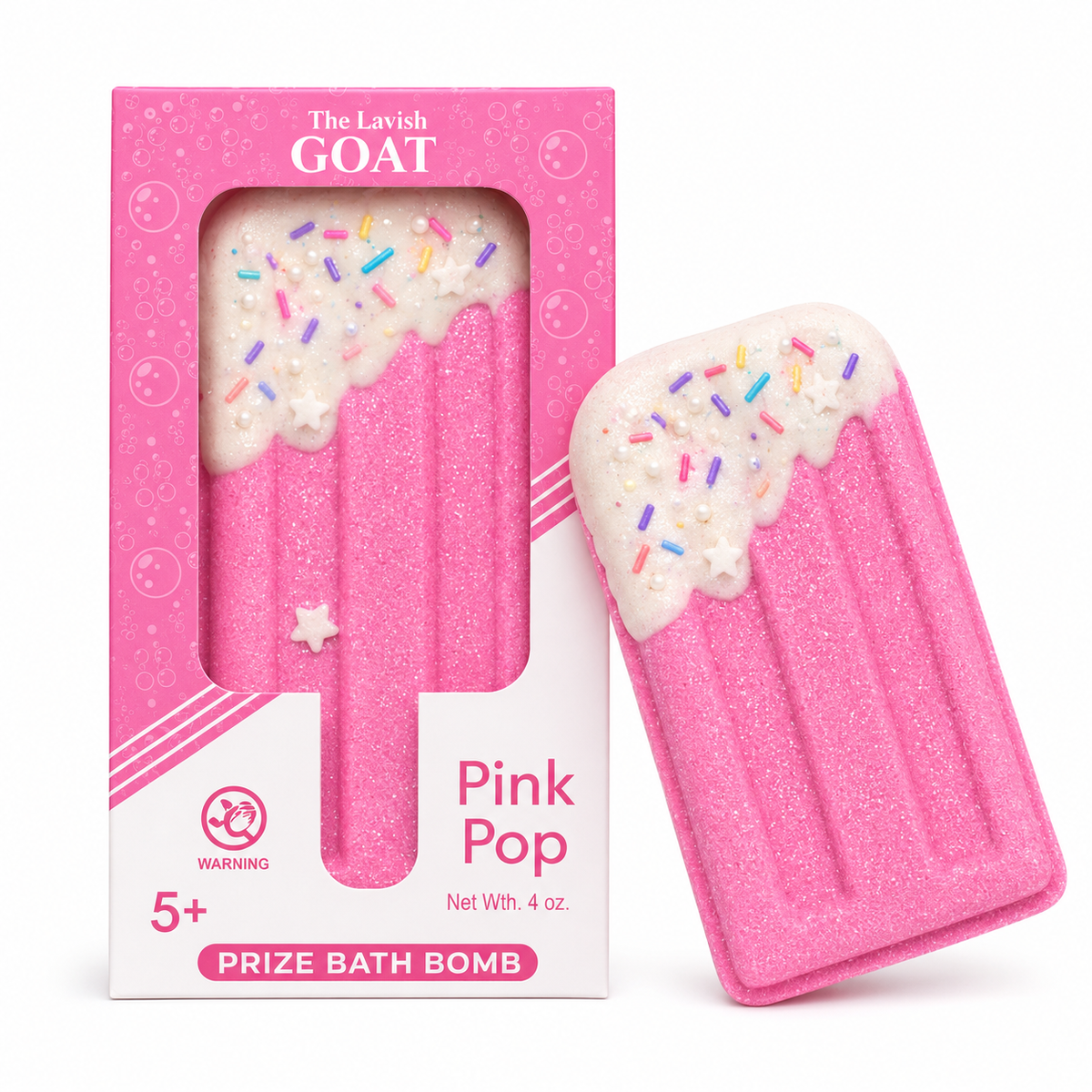 Pink Popsicle Prize Inside Bath Bomb
