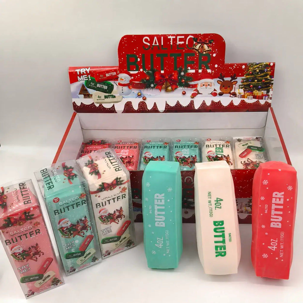 Christmas Crunchy Butter Bar ASMR Squishy Stress Toy: Random