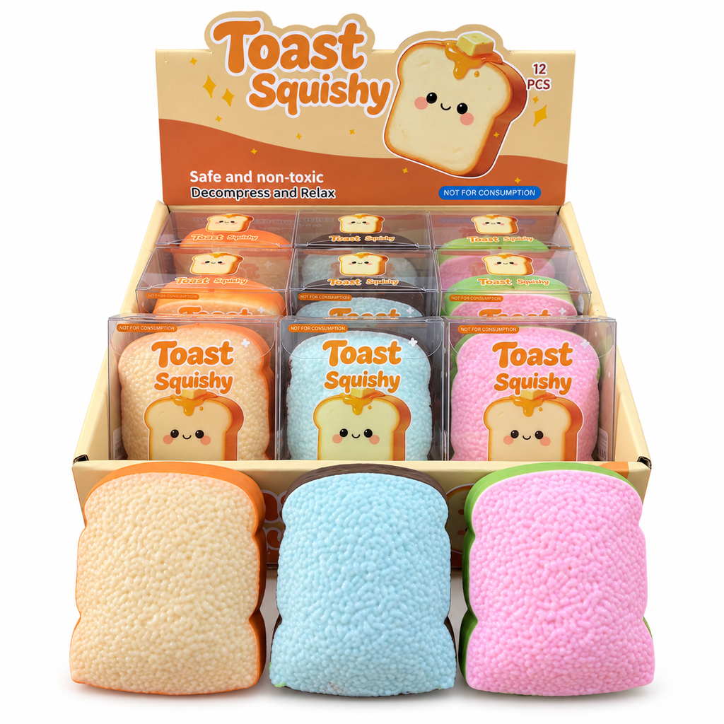 Crunchy Toast Block Squishy Stress Relief Toy: Toast – Max Collectibles