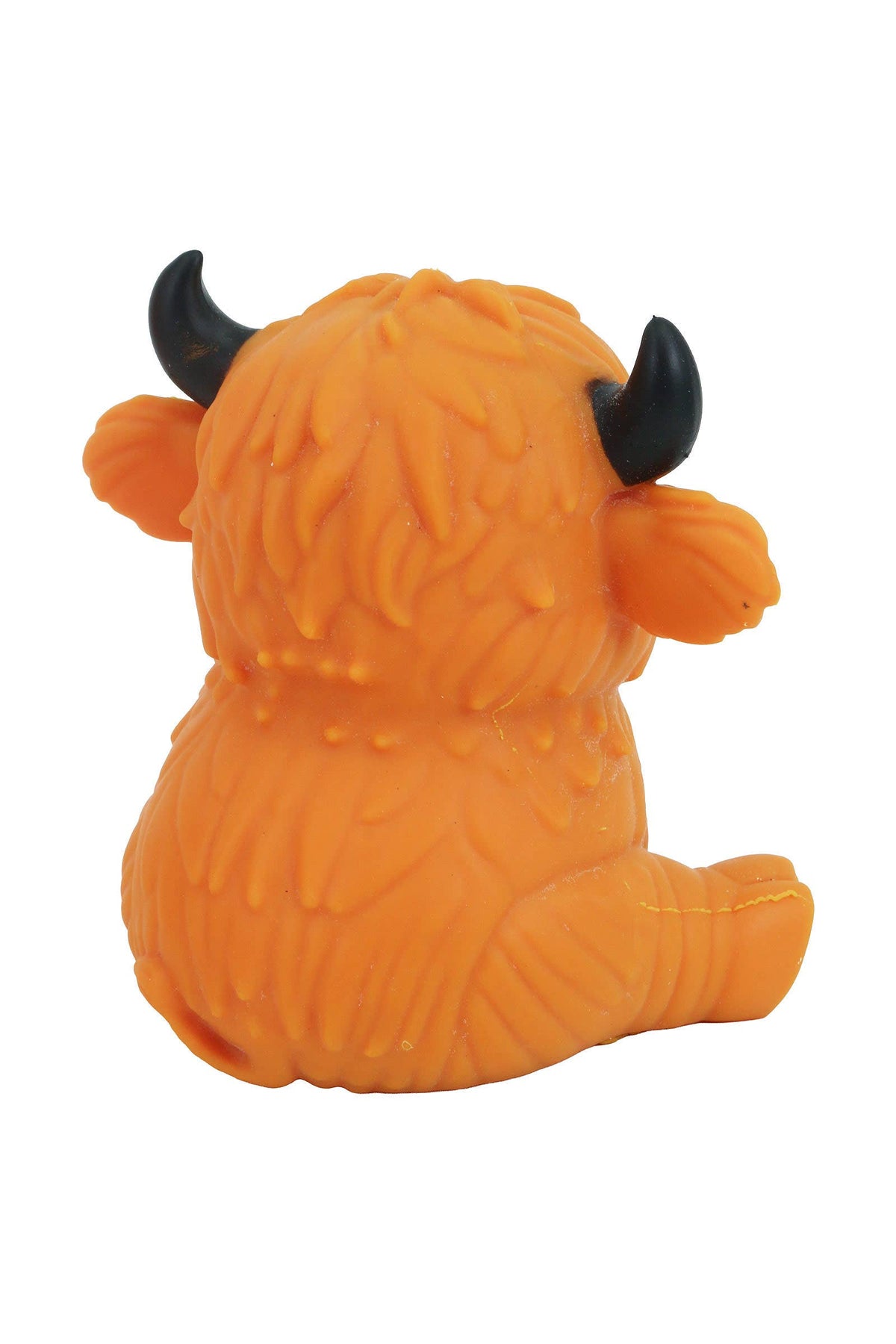 JUMBO 6 Inch Highland Cow Fluffy Slime Filled TPR Squishy: ORANGE / ONE SIZE