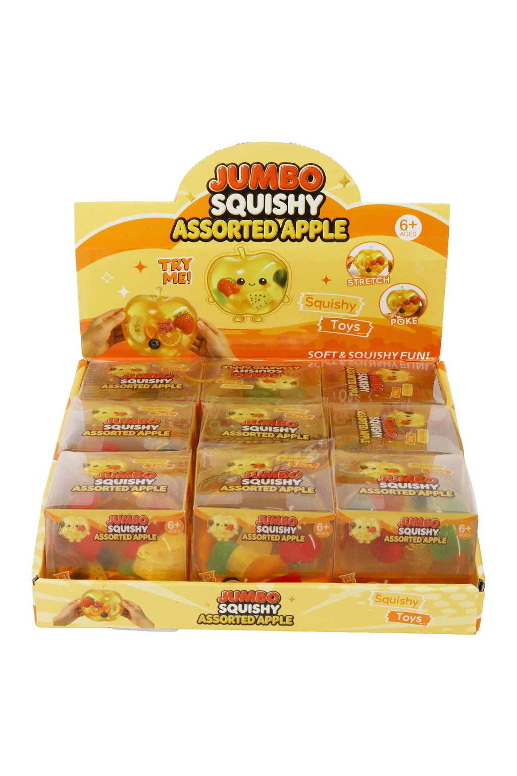 3 Inch Coconut Oil Jelly Apple Fruit Zero Rebound Squishy: APPLE / ONE SIZE