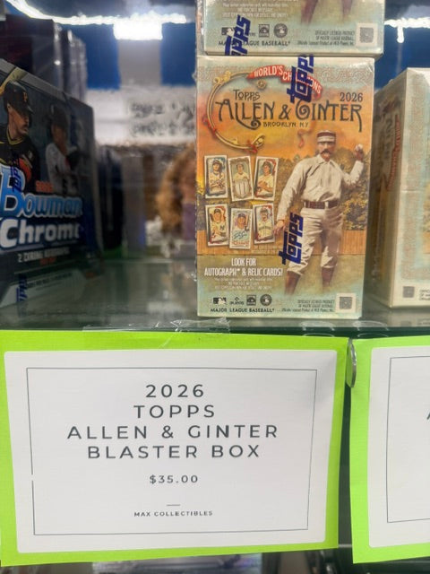 2026 TOPPS ALLEN & GINTER BASEBALL BLASTER BOX
